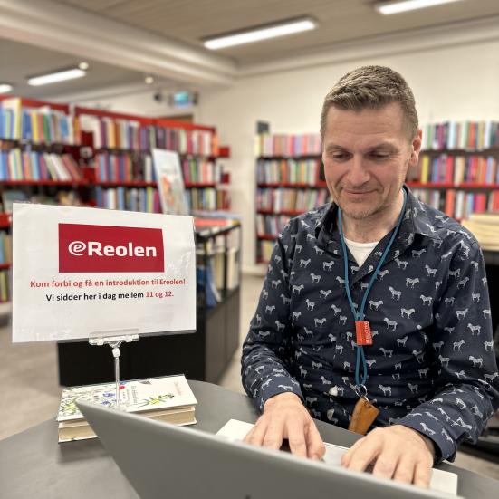 Mand ved en computer