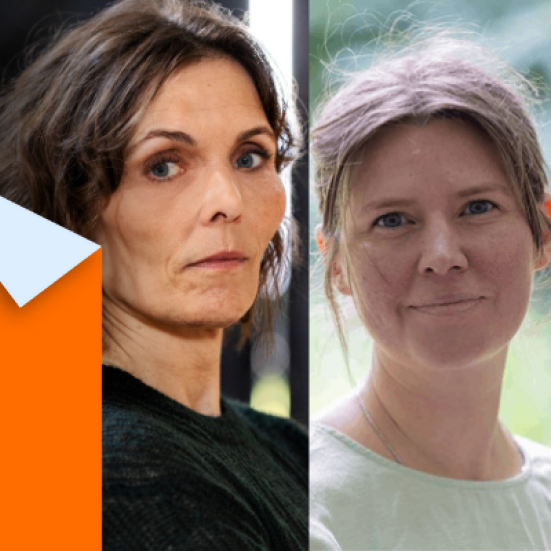 Billede af forfatterne Anne Lise Marstrand-Jørgensen og Lea Marie Løppenthin og deres bøger.