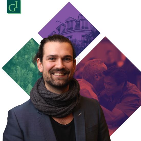 portræt af oplægsholder Jonas Jensen-Dharmaratne 