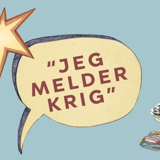 FilmPlakat "jeg melder krig"
