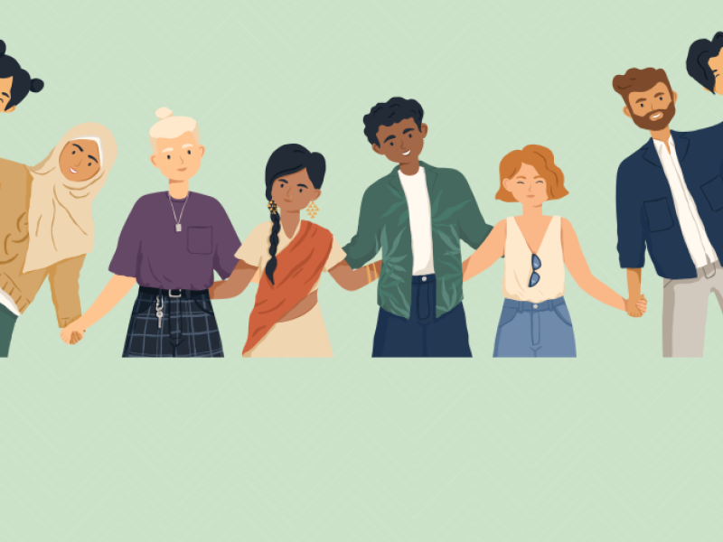 En samling mennesker