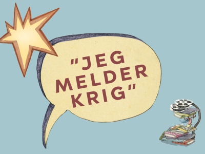 FilmPlakat "jeg melder krig"