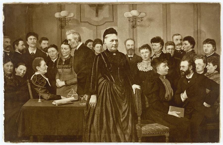 Maleriet Fra valgrettens første dage af Marie Luplau