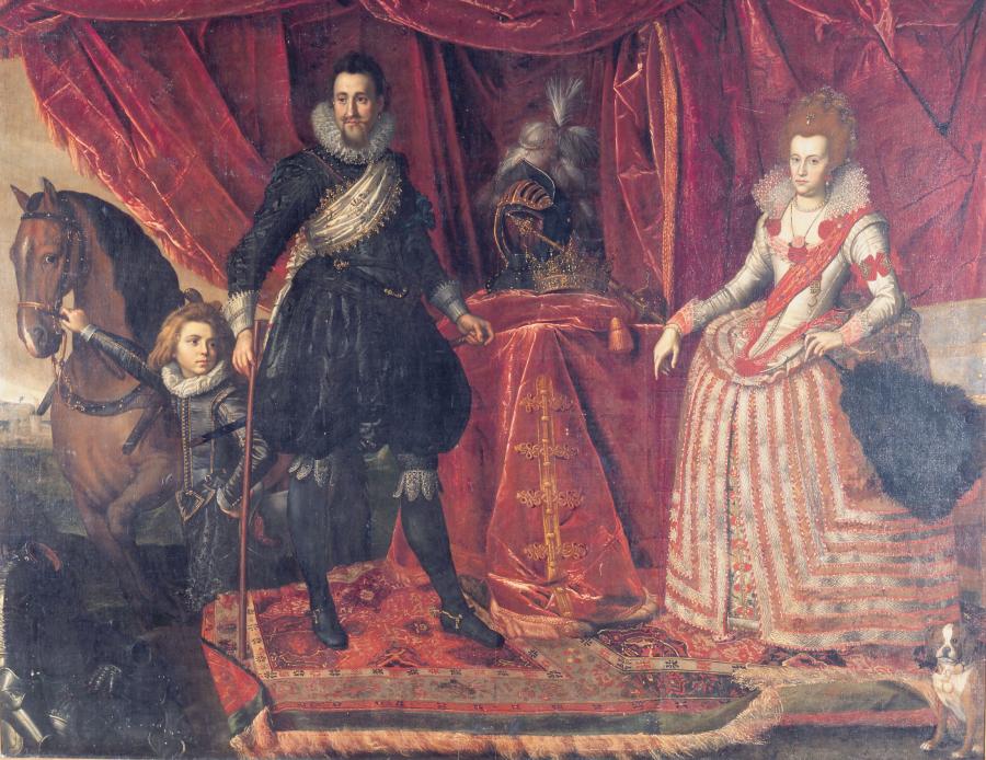Dobbeltportræt af Christian 4. og dronning Anna Cathrine