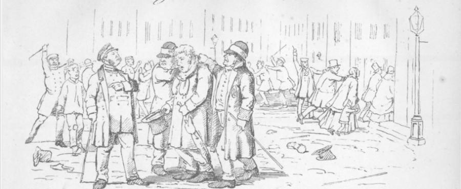 Billede fra bogen Politiet og Nytaarsrevolten 1860